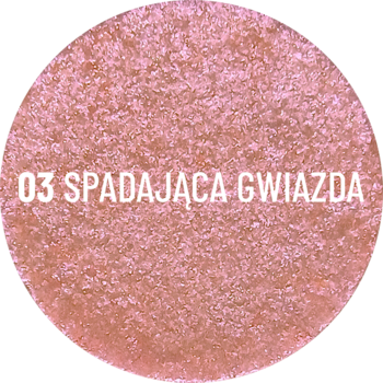 STARS Bryska Collection ,cień do powiek, błyszczący, nr 03 Spadająca gwiazda,kompozycja-1