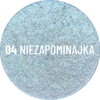 STARS Bryska Collection ,cień do powiek, błyszczący, nr 04 Niezapominajka,kompozycja-1