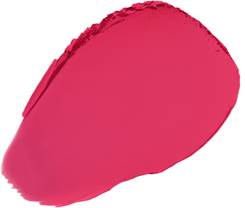 Rozmazana próbka różowo-malinowego Bourjois Macaron Melt, kremowy róż do ust i policzków o matowym wykończeniu.