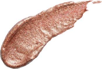 Cień do powiek w musie Affect Eyeconic Mousse E-0006 Fame, bordowo-miedziany z błyszczącymi drobinkami, swatch.