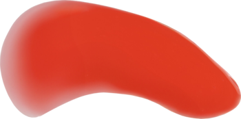Zbliżenie na czerwony, miękki aplikator olejku do ust Tuli Labs Watermelon Bomb z witaminą E.