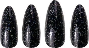 KILLYS Salon Results ,sztuczne paznokcie, samoprzylepne, Black Glitter,kompozycja-1