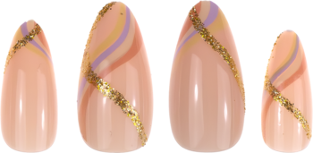 KILLYS Salon Results ,sztuczne paznokcie, Golden Wave,kompozycja-1