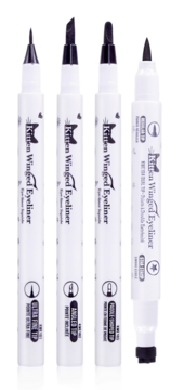 J.CAT BEAUTY Kitten Winged ,eyeliner w pisaku, nr 102 Angled Tip,kompozycja-1