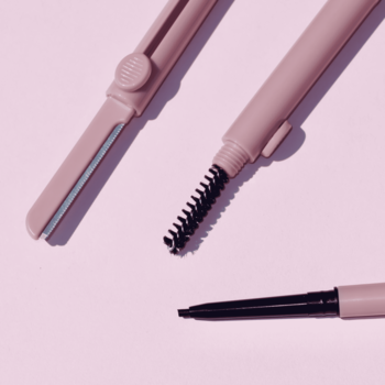 J.CAT BEAUTY Brow-La ,kredka do stylizacji brwi, 3w1, nr 103 Medium Cool Brown,kompozycja-1
