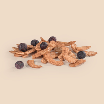 FARMER'S SNACK ,chipsy kokosowe, z Borówkami i Kakao,kompozycja-1