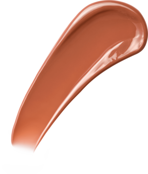 Bourjois Butter Tint masełko do ust. Błyszcząca, nieregularna smuga kremowego tintu w ciepłym rdzawobrązowym odcieniu.