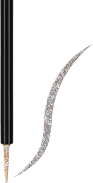 WIBO Glitterally ,eyeliner, brokatowy, srebrny, nr 1;,kompozycja-1