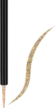 WIBO Glitterally ,eyeliner, brokatowy, złoty, nr 3;,kompozycja-1