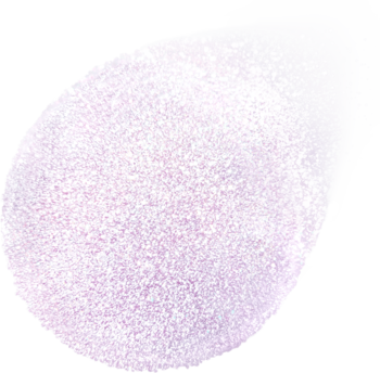 BOURJOIS Icy Sparkly topper 01 Snow Light: rozproszona chmurka srebrzysto-różowego, sypkiego brokatu.