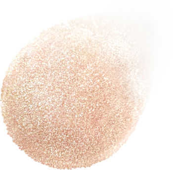 BOURJOIS Icy Sparkly topper 02 Aurora Glow, zbliżenie na kupkę jasnoróżowego, iskrzącego pudru.