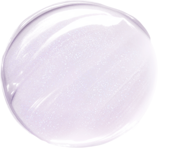 BOURJOIS Pretty Glassy rozświetlacz 01 Lilac Fizz: Liliowy, kremowy swatch z perłowym blaskiem.