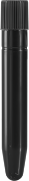 Wkład uzupełniający Collistar Infinito Mascara Extra Nero, czarna, błyszcząca tubka z prążkowaną nakrętką, pionowy widok.