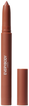 Cylindryczna konturówka/pomadka Blending Lip Crayon Everybody London Bare Blush, w kolorze brudnego różu, z odkrytą końcówką.
