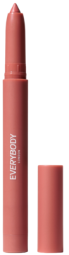 Everybody London Blending Lip Crayon Dusty Pink, otwarta satynowa pomadka w kredce z widocznym logo.