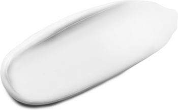 Biała, kremowa smuga Revitalift Eye Bag Instant Eraser, reduktora pod oczy, z widoczną gładką teksturą.