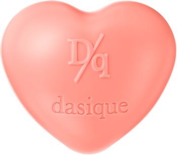 Dasique Souffle Color Pomelo Pudd, brzoskwiniowy balsam do ust i policzków w sercu, z wytłoczonym logo Dasique.