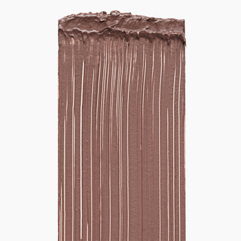 Pionowa smuga brązowej maskary Catrice Hyper Lash Speedy Brown, kremowa, z wyraźnymi pionowymi liniami.