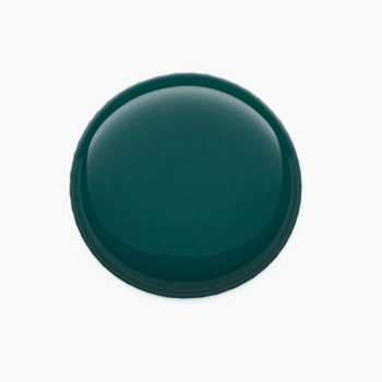 Catrice Gel Affair żelowy lakier do paznokci w kolorze Spill The Tea-l, ciemnoturkusowa kropla z połyskiem.