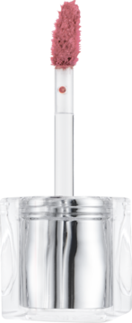 TIRTIR Waterism Glow Tint, różowy tint do ust, zbliżenie aplikatora z błyszczącym produktem.