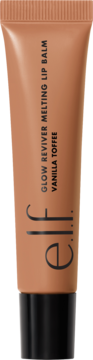 e.l.f. Glow Reviver Melting Lip Balm Vanilla Toffee w karmelowej tubce, pionowy widok.