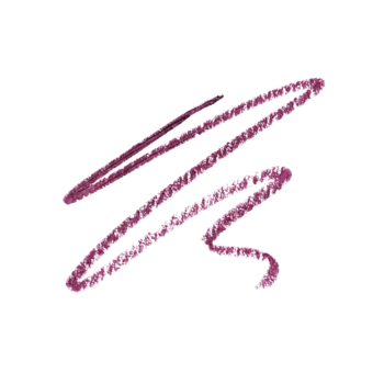 Swatche kremowej konturówki e.l.f. Cream Glide Plum & Get It; śliwkowe, półmatowe linie na białym tle.