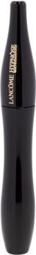Czarna, profilowana butelka tuszu Lancôme Hypnôse Waterproof, ze złotymi napisami, widok z przodu.