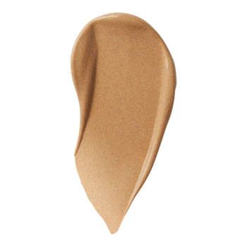 Rozmazany smug kremu z filtrem e.l.f. Skin Suntouchable SPF 30 Sunburst, brązowo-złoty z połyskiem.