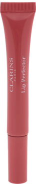 Clarins Lip Perfector Intense Smoky Rose, błyszczyk do ust w tubce, kolor przydymionego różu, widok z przodu.