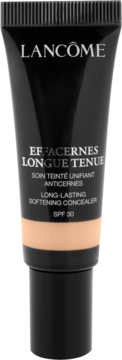Lancôme Effacernes Longue Tenue Korektor kryjący SPF 30, czarna tuba z beżowym odcieniem, przód.