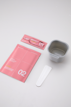 MEDIHEAL Derma Modeling Collagen,zestaw do pielęgnacji twarzy, ujędrniający, ampułka do twarzy + maseczka peel off do samodzielnego przygotowania,kompozycja-1