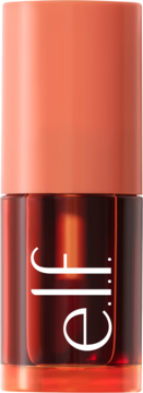 e.l.f. Sheer For It tint Orange Crush. Róż do ust i policzków w przezroczystej butelce, pomarańczowa zakrętka.