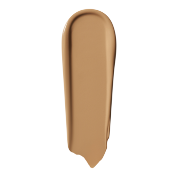 Pionowa smuga nawilżającego podkładu e.l.f. Soft Glam w odcieniu Medium Warm, satynowe wykończenie.