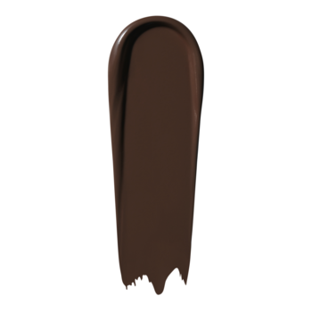 Pojedynczy swatch nawilżającego podkładu e.l.f. Soft Glam Rich Neutral, głęboki brąz, satynowy.