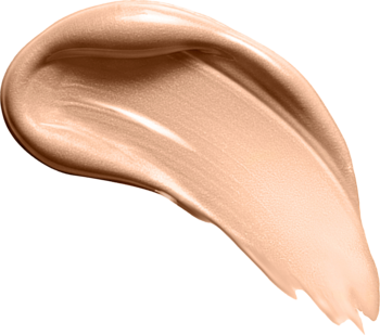 Rimmel Better Than Filters Porcelain, kremowy swatch płynnego podkładu 3w1 z efektem glow, bliskie ujęcie.