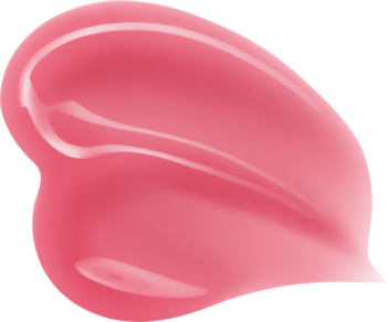 Organiczny, błyszczący swatch różowego błyszczyka NYX Jelly Job Jelly Blushin' o żelowej formule.