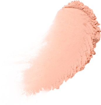 Jasnopomarańczowa, nieregularna smuga wygładzającego pudru NYX Wonder Snatch Apricot Attitude.