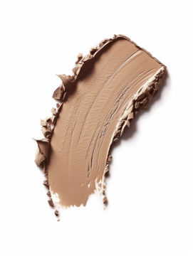 Bronzer w sztyfcie Alterra Cool Tan, kremowa, matowa smuga na białym tle, z widoczną delikatną teksturą.