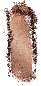 Podłużny swatch cienia Alterra Mystic Bronze o pudrowej, jedwabiście miękkiej konsystencji i intensywnym, mieniącym połysku.