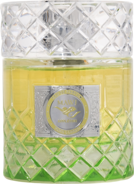 Paris Corner Mawj Appletini woda perfumowana, butelka z fasetowanego szkła z gradientowym płynem, srebrna etykieta.