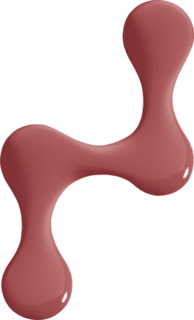 Rozlana, błyszcząca kropla błyszczyka NYX Gum Drop Gloss Hydra Honey, w ciepłym, ceglastym odcieniu, na białym tle.