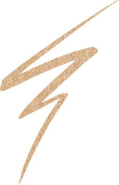 Grafika: beżowo-brązowa, teksturowana, zygzakowata kreska, symbolizująca kolor eyelinera NYX Spice Spice Baby.