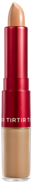 Dwustronny korektor TIRTIR Glide & Hide Blurring Concealer 7.5W, beżowy sztyft w czerwonej tubce z logo.
