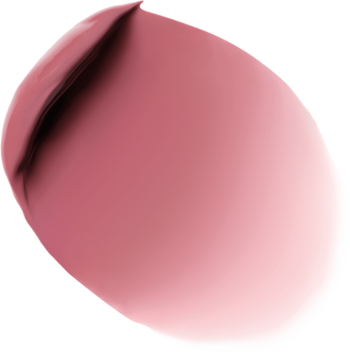 Zbliżenie na rozmyty swatche matowej pomadki w płynie Bourjois Cloud Crème Flirty Rose, kremowo-pudrowej.