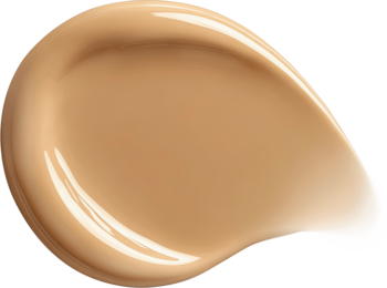 Bourjois Healthy Mix, rozmazana próbka kremowego podkładu w jasnym beżu, świetliste wykończenie dla zdrowej cery.