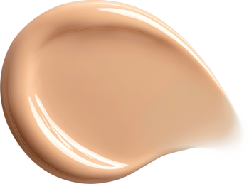 Jasnobeżowa smuga podkładu Bourjois Healthy Mix nadającego blask, o kremowej teksturze, widok z góry.