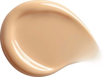 Bourjois Healthy Mix podkład, kremowy beżowy swatch o lśniącym wykończeniu. Lekka formuła dodająca blasku skórze.