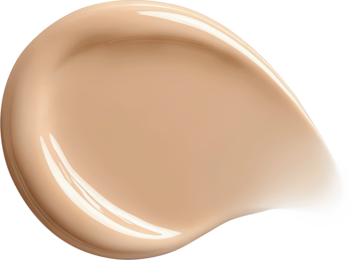 Jasnobeżowy podkład Bourjois Healthy Mix w postaci kremowej smugi, ukazujący jego gładką, rozświetlającą konsystencję.