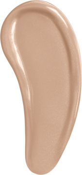 Beżowy swatch rozświetlającego Glow Elixir Miss Sporty 3w1. Kremowa konsystencja z błyszczącym wykończeniem i drobinkami.