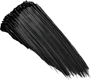Zbliżenie na gęstą, czarną próbkę tuszu Miss Sporty Mermaid Lash Mascara, zapewniającego rzęsom objętość.